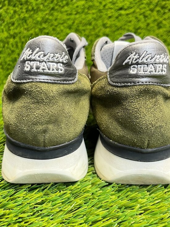 Atlantic Stars Antares Mens Size 8 Green White Athletic Running Shoes Sneakers